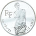 Moeda, França, Vénus de Milo, 100 Francs, 1993, Paris, Proof, MS(63), Prata