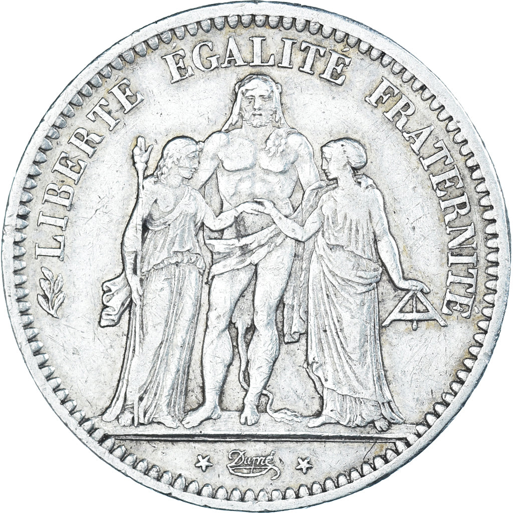 Coin, France, Hercule, 5 Francs, 1848, Strasbourg, VF(30-35), Silver, KM:756.2