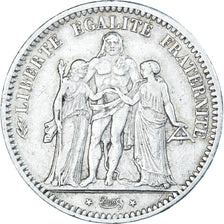 Coin, France, Hercule, 5 Francs, 1848, Strasbourg, VF(30-35), Silver, KM:756.2