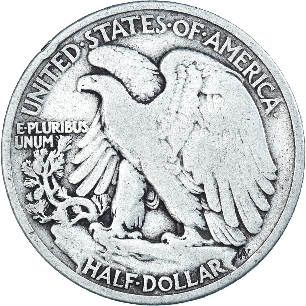Coin, United States, Walking Liberty Half Dollar, Half Dollar, 1936, U.S. Mint