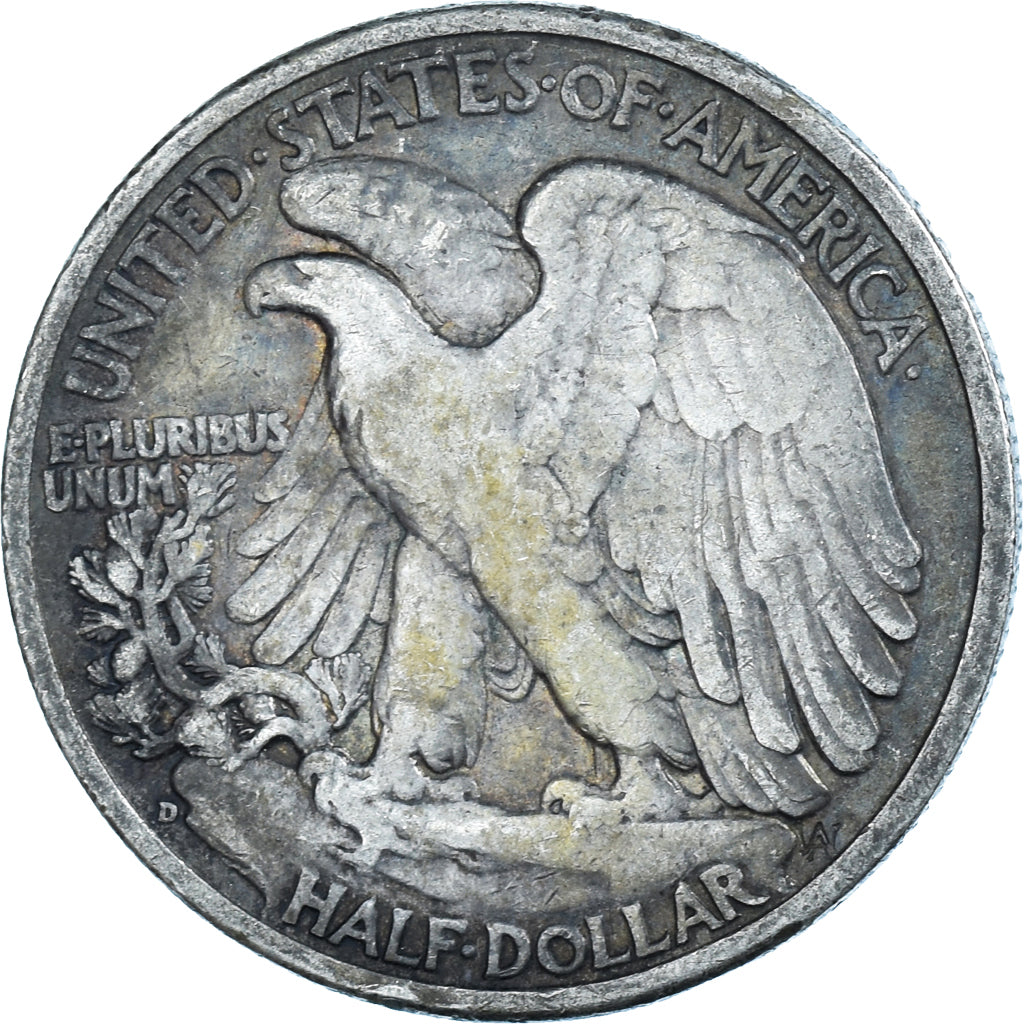 Coin, United States, Walking Liberty Half Dollar, Half Dollar, 1942, U.S. Mint