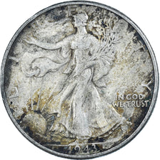 Coin, United States, Half Dollar, 1943, Philadelphia, VF(30-35), Silver, KM:142