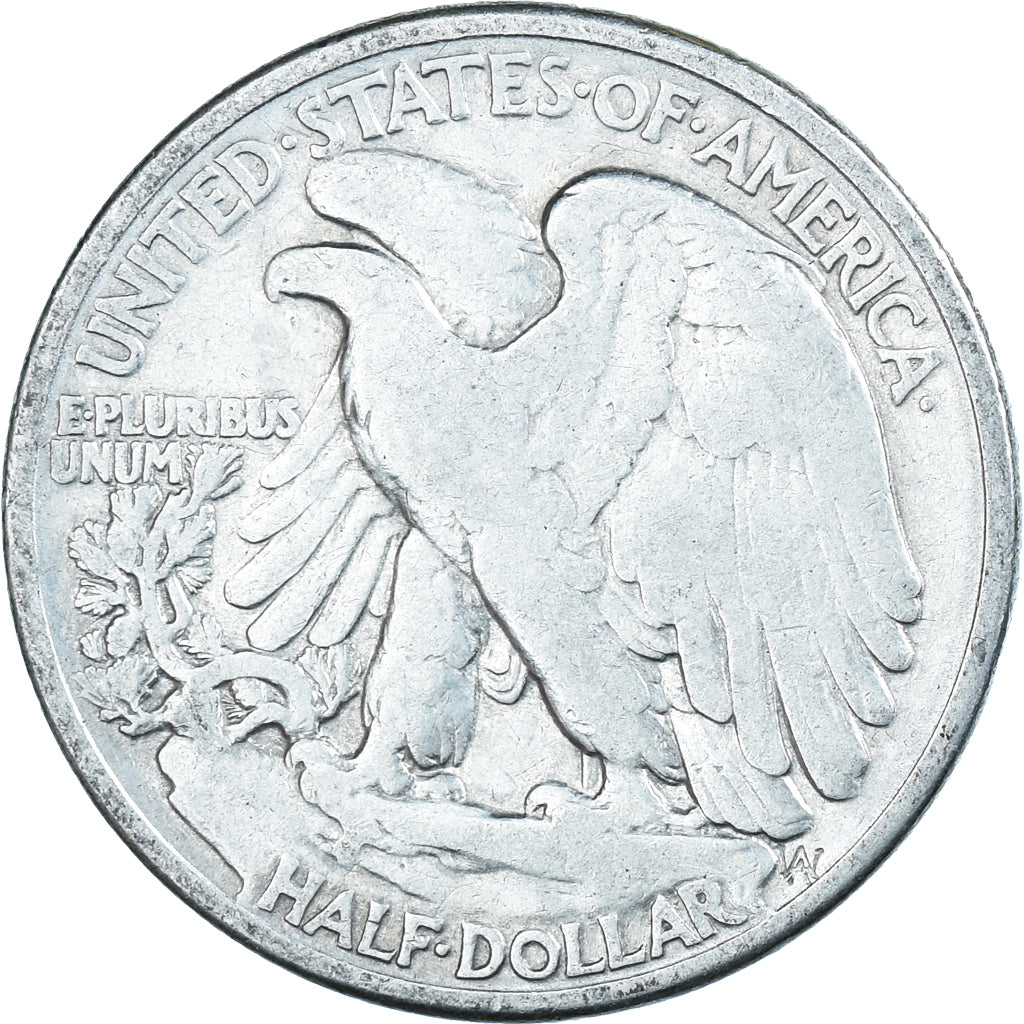 Coin, United States, Walking Liberty Half Dollar, Half Dollar, 1944, U.S. Mint