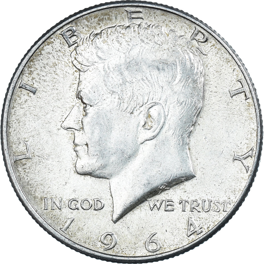 Coin, United States, Kennedy Half Dollar, Half Dollar, 1964, U.S. Mint