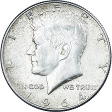 Coin, United States, Kennedy Half Dollar, Half Dollar, 1964, U.S. Mint