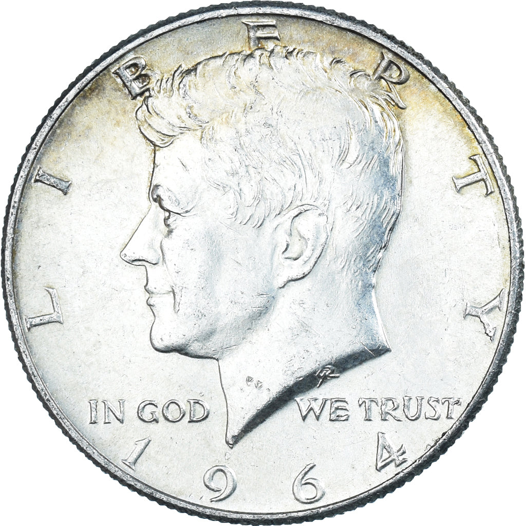 Coin, United States, Kennedy Half Dollar, Half Dollar, 1964, U.S. Mint