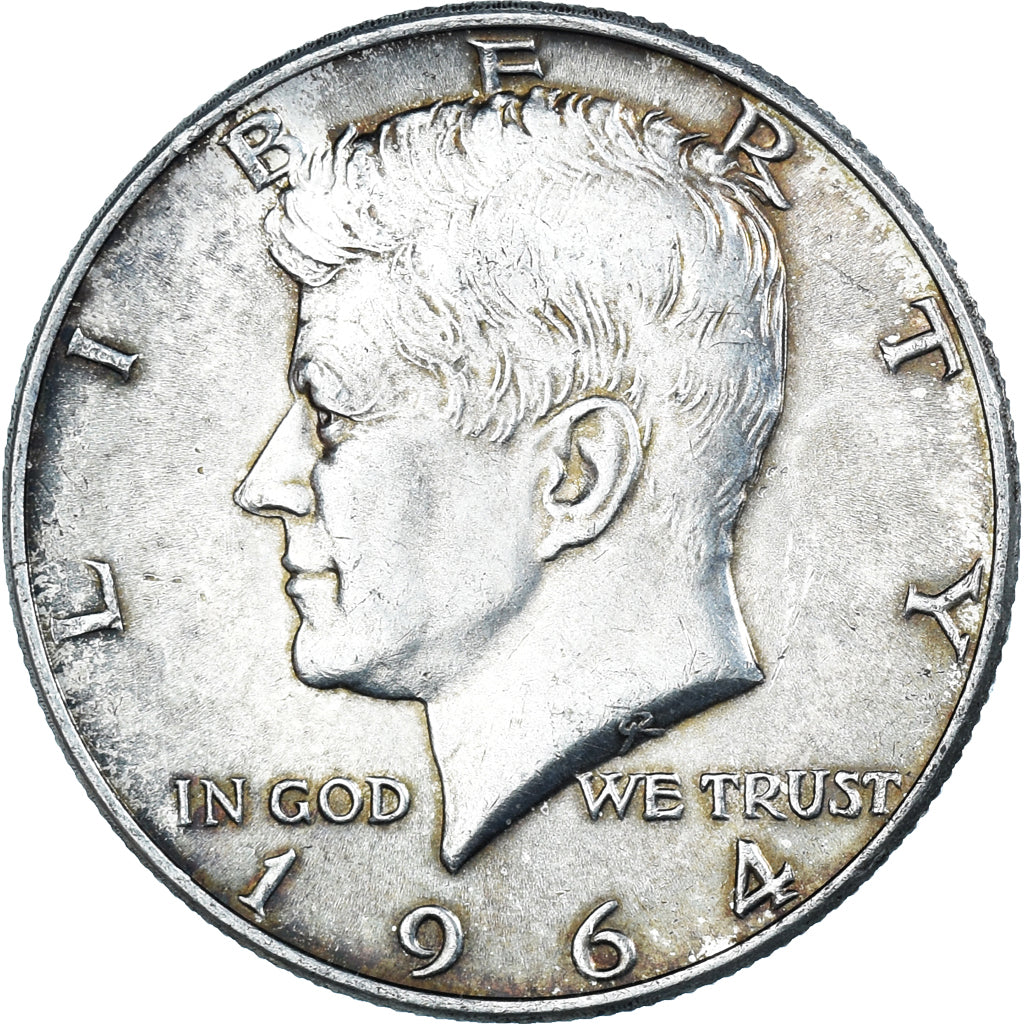 Coin, United States, Kennedy Half Dollar, Half Dollar, 1964, U.S. Mint