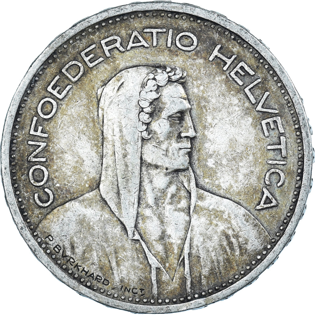 Coin, Switzerland, 5 Francs, 1931, Bern, VF(30-35), Silver, KM:40