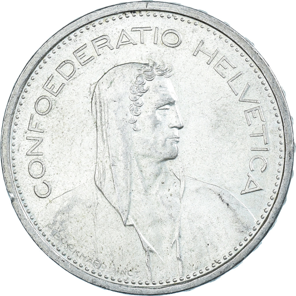 Coin, Switzerland, 5 Francs, 1966, Bern, AU(50-53), Silver, KM:40