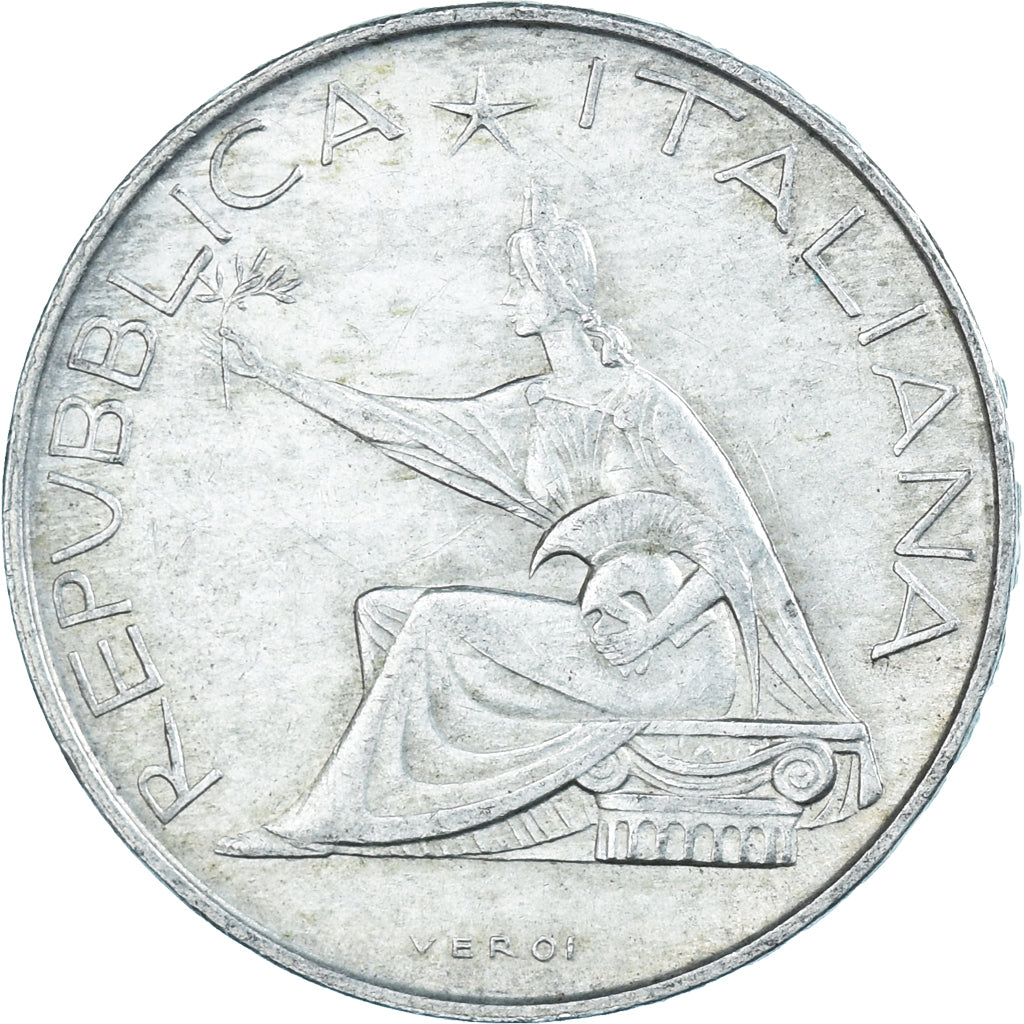 Coin, Italy, 500 Lire, 1961, Rome, AU(50-53), Silver, KM:99