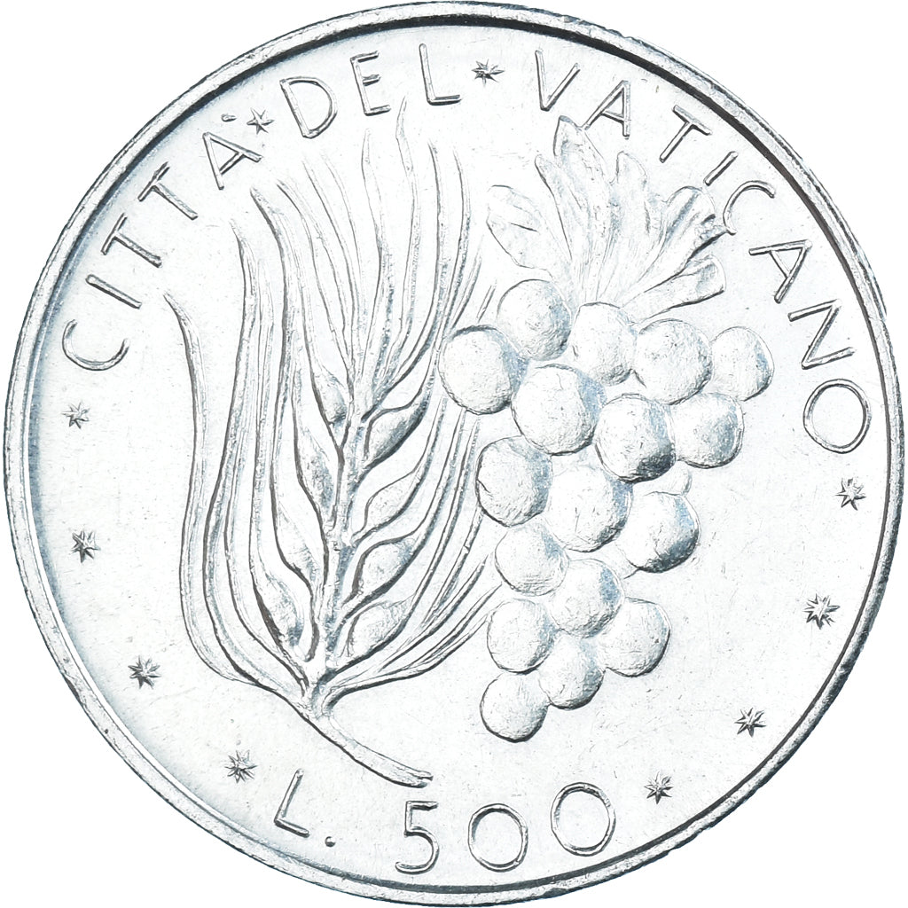 Coin, VATICAN CITY, Paul VI, 500 Lire, 1976, AU(55-58), Silver, KM:123