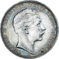 Coin, German States, PRUSSIA, Wilhelm II, 3 Mark, 1910, Berlin, AU(50-53)