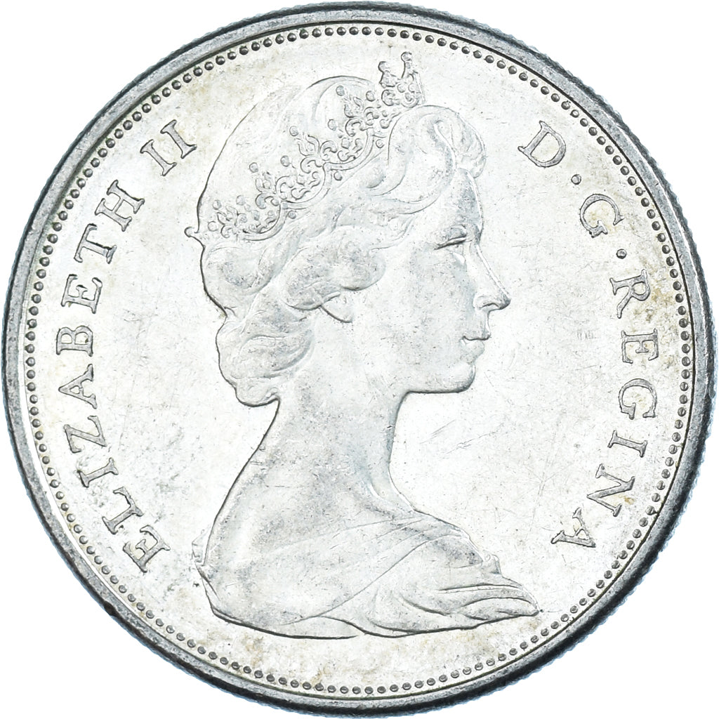 Coin, Canada, Elizabeth II, 50 Cents, 1966, Royal Canadian Mint, Ottawa