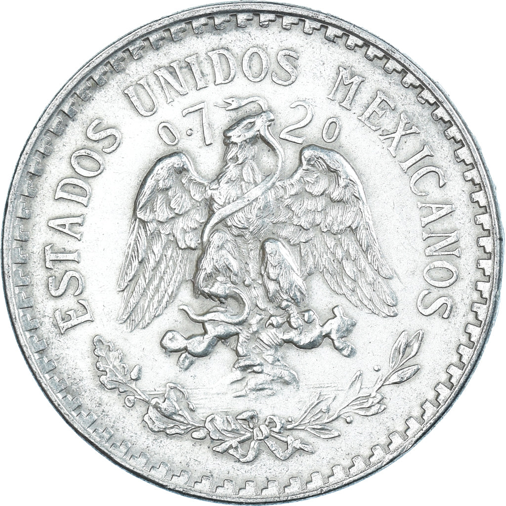 Moeda, México, Peso, 1945, Mexico City, AU(50-53), Prata, KM:455