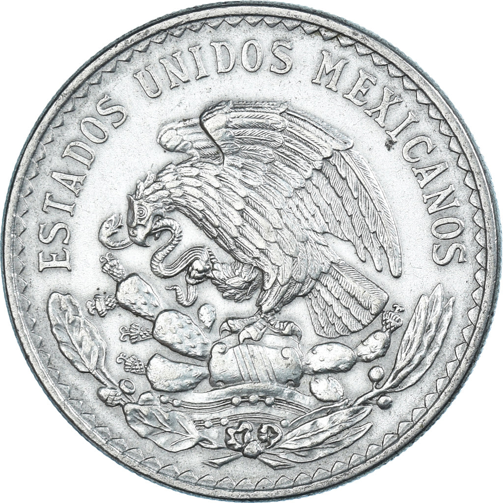 Moneda, México, Peso, 1947, Mexico City, MBC+, Plata, KM:456