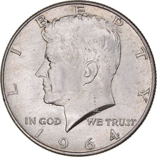 Coin, United States, Kennedy Half Dollar, Half Dollar, 1964, U.S. Mint, Denver