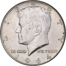 Coin, United States, Kennedy Half Dollar, Half Dollar, 1964, U.S. Mint