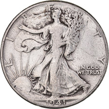 Moeda, Estados Unidos da América, Walking Liberty Half Dollar, Half Dollar