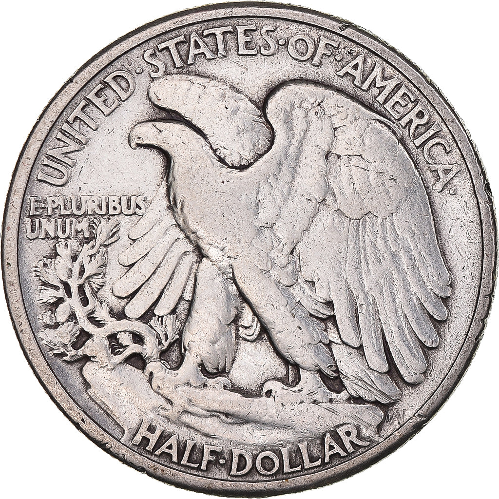 Moeda, Estados Unidos da América, Walking Liberty Half Dollar, Half Dollar