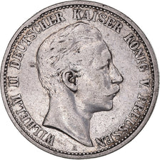 Coin, German States, PRUSSIA, Wilhelm II, 2 Mark, 1905, Berlin, VF(30-35)