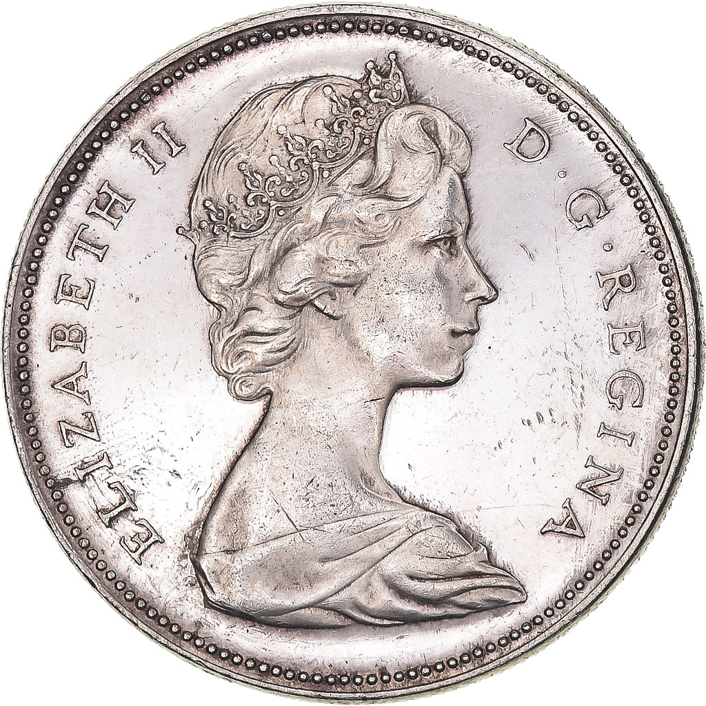Coin, Canada, Elizabeth II, Dollar, 1965, Royal Canadian Mint, Ottawa