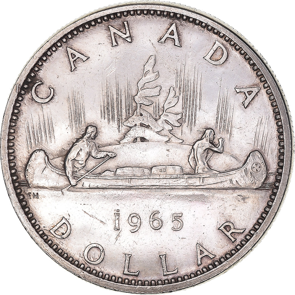 Coin, Canada, Elizabeth II, Dollar, 1965, Royal Canadian Mint, Ottawa
