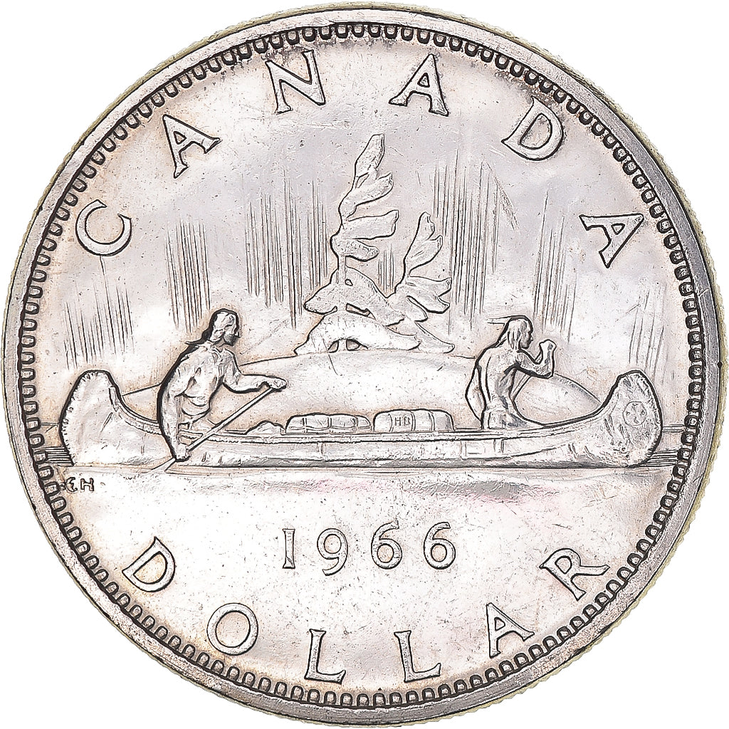Coin, Canada, Elizabeth II, Dollar, 1966, Royal Canadian Mint, Ottawa