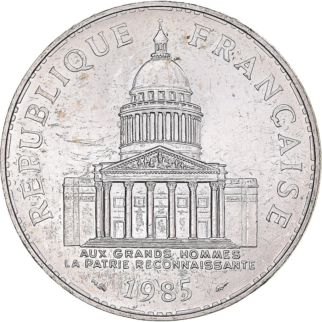 Moneda, Francia, Panthéon, 100 Francs, 1985, Paris, EBC, Plata, KM:951.1