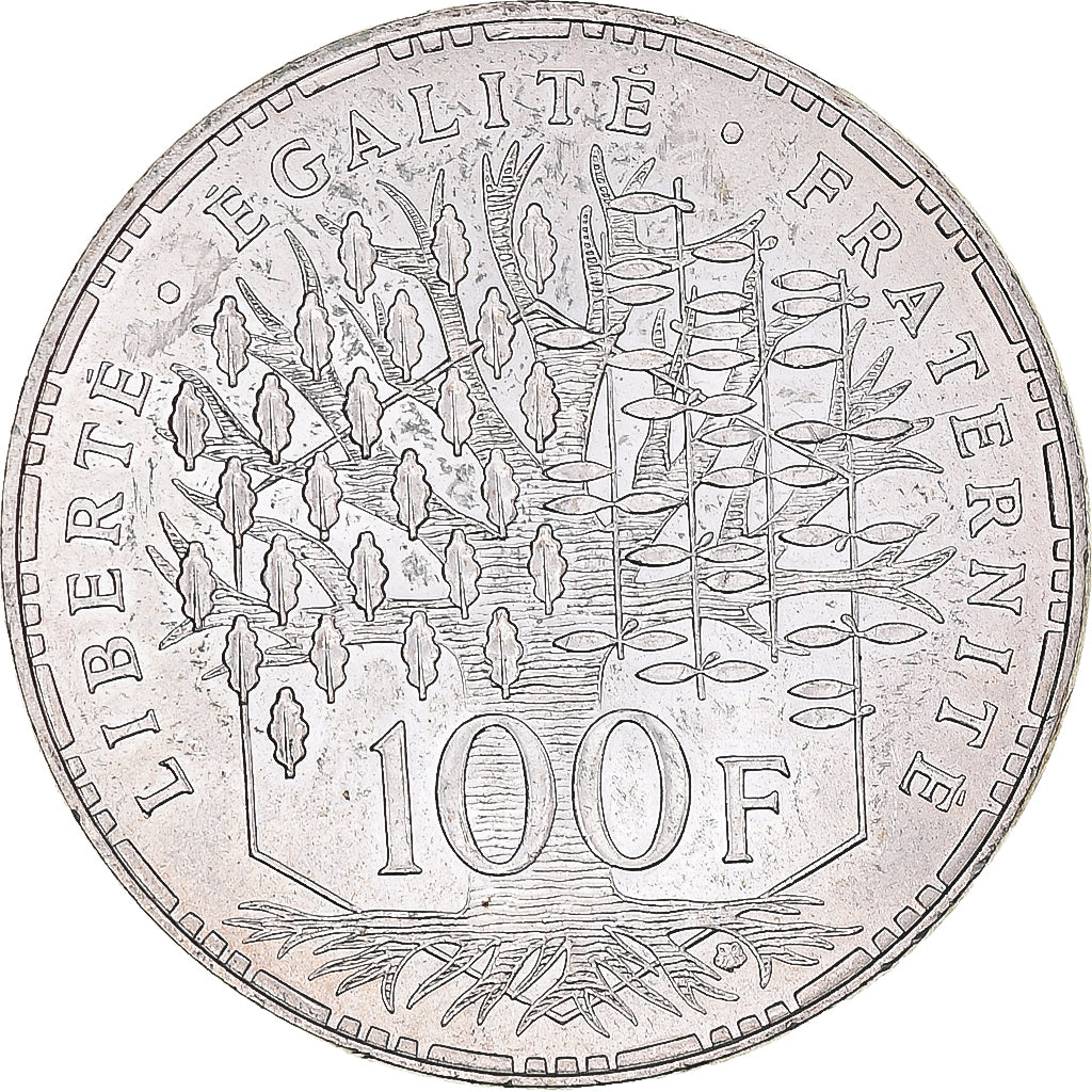Moneda, Francia, Panthéon, 100 Francs, 1985, Paris, EBC, Plata, KM:951.1
