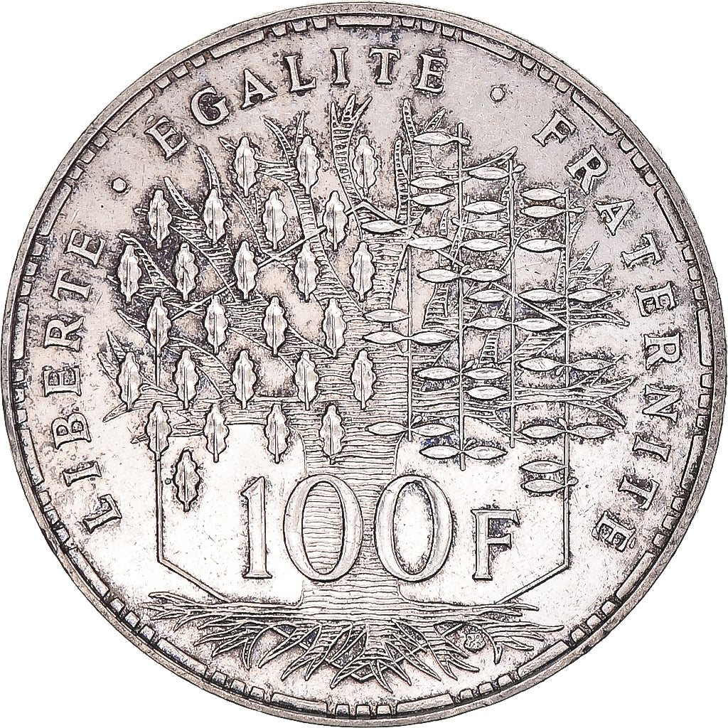 Coin, France, Panthéon, 100 Francs, 1988, Paris, EF(40-45), Silver, KM:951.1