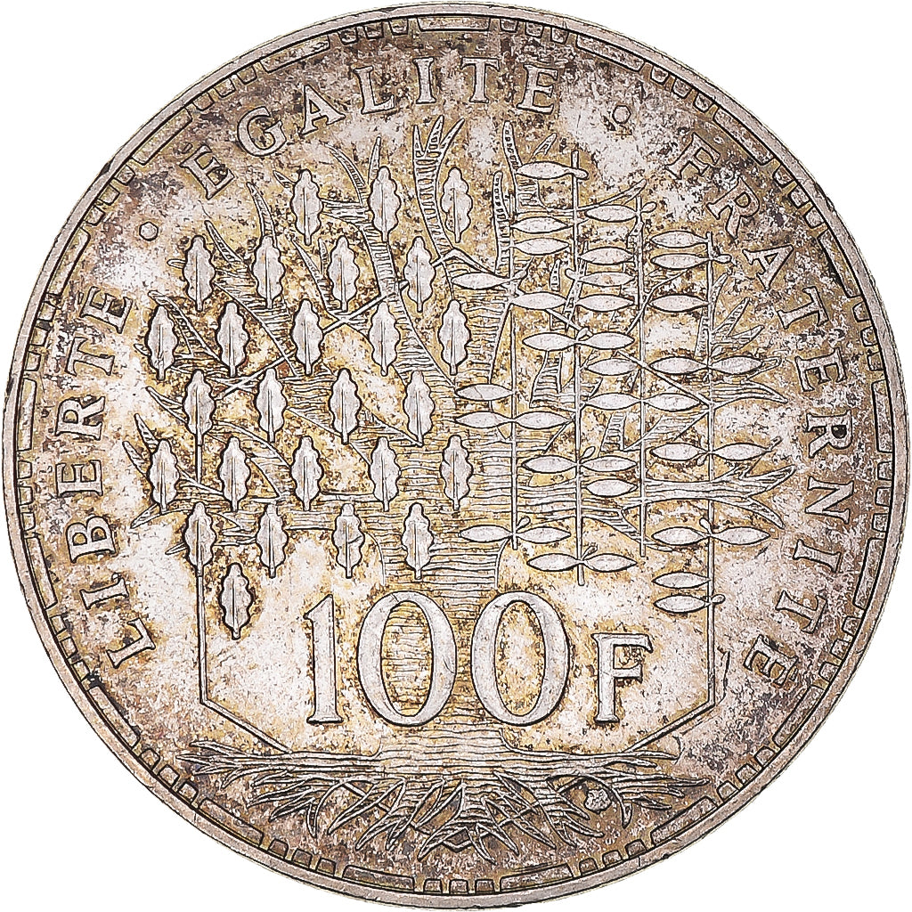Munten, Frankrijk, Panthéon, 100 Francs, 1989, Paris, PR+, Zilver, KM:951.1
