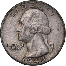 Coin, United States, Washington Quarter, Quarter, 1943, U.S. Mint, Philadelphia