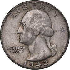 Moneda, Estados Unidos, Washington Quarter, Quarter, 1943, U.S. Mint