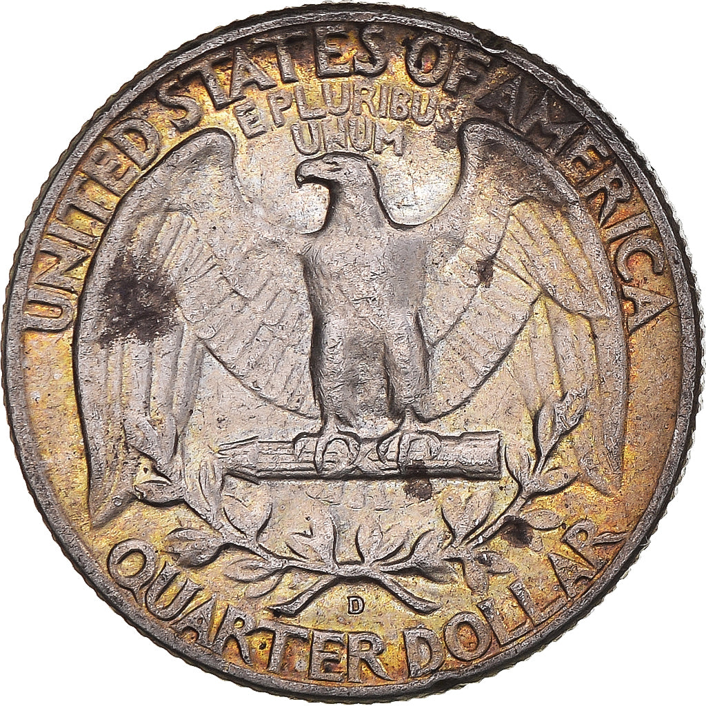 Coin, United States, Washington Quarter, Quarter, 1964, U.S. Mint, Denver