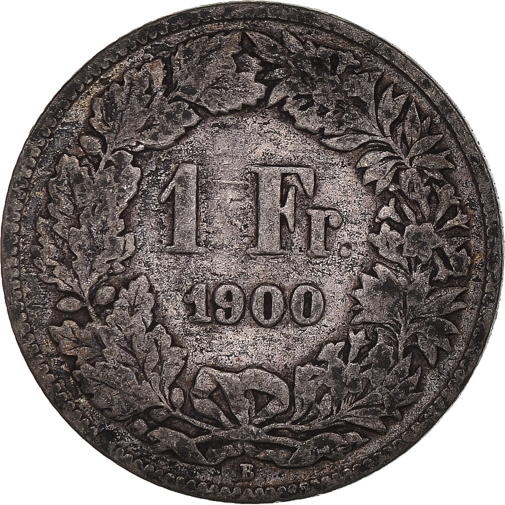 Coin, Switzerland, Franc, 1900, Bern, VF(20-25), Silver, KM:24