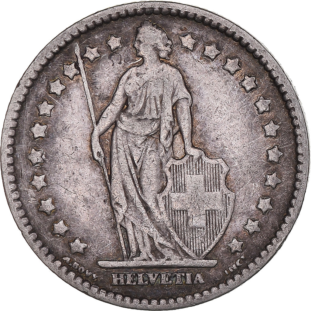 Coin, Switzerland, Franc, 1914, Bern, VF(30-35), Silver, KM:24