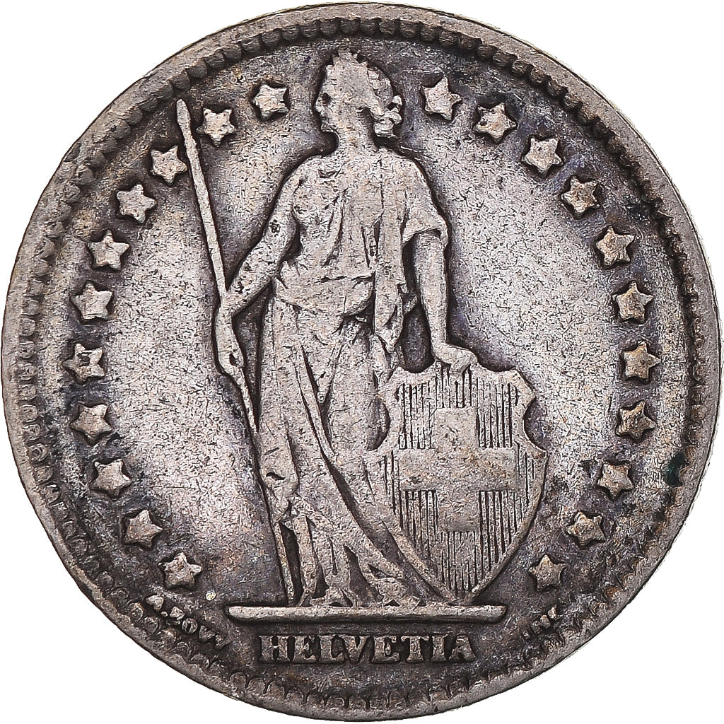 Coin, Switzerland, Franc, 1921, Bern, VF(30-35), Silver, KM:24