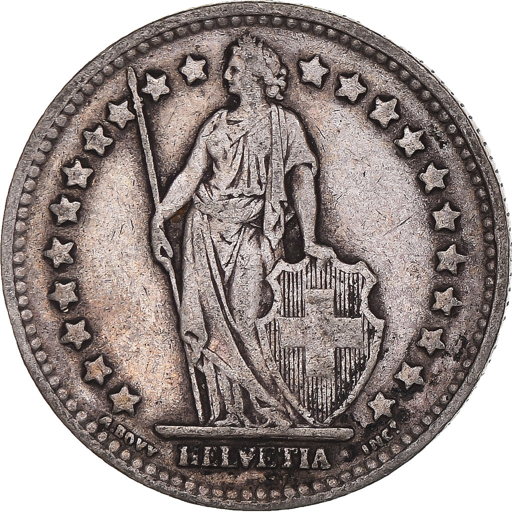 Coin, Switzerland, Franc, 1944, Bern, VF(30-35), Silver, KM:24
