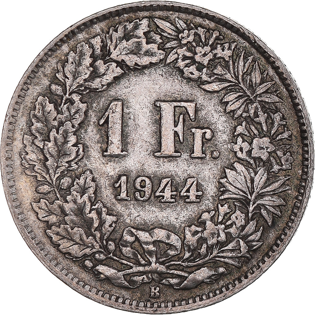 Coin, Switzerland, Franc, 1944, Bern, EF(40-45), Silver, KM:24