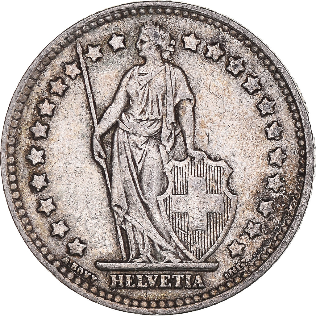 Coin, Switzerland, Franc, 1944, Bern, AU(50-53), Silver, KM:24