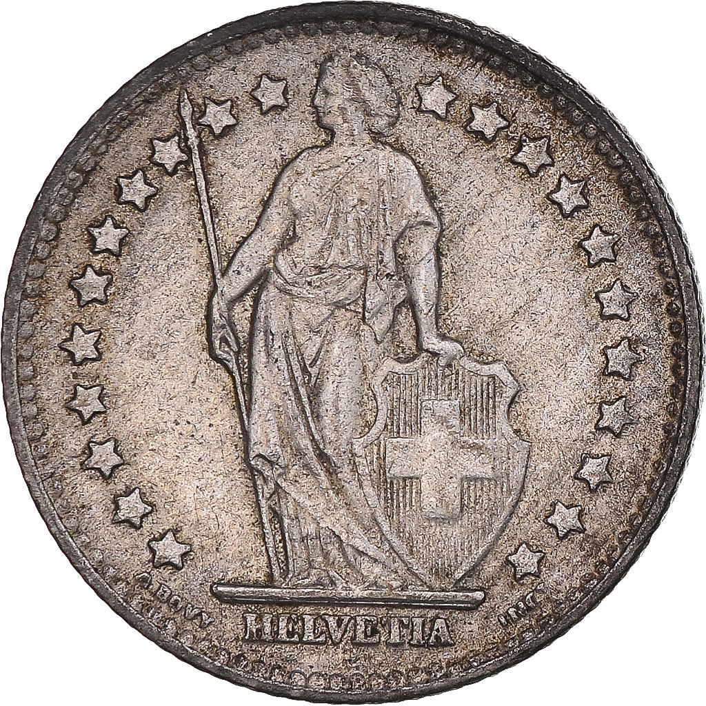 Coin, Switzerland, Franc, 1960, Bern, EF(40-45), Silver, KM:24