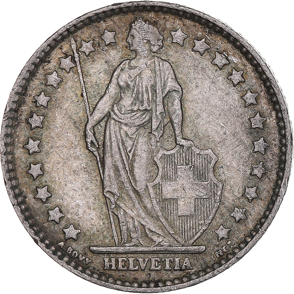 Coin, Switzerland, Franc, 1964, Bern, VF(30-35), Silver, KM:24