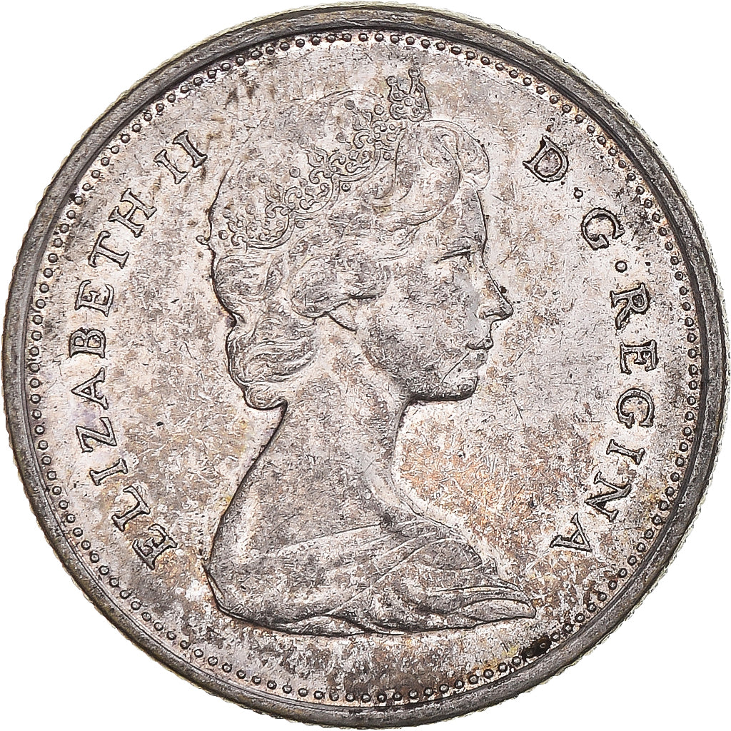 Coin, Canada, Elizabeth II, 25 Cents, 1965, Royal Canadian Mint, Ottawa