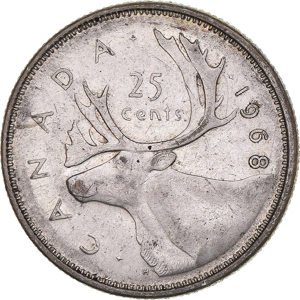 Monnaie, Canada, Elizabeth II, 25 Cents, 1968, Royal Canadian Mint, Ottawa, TB+