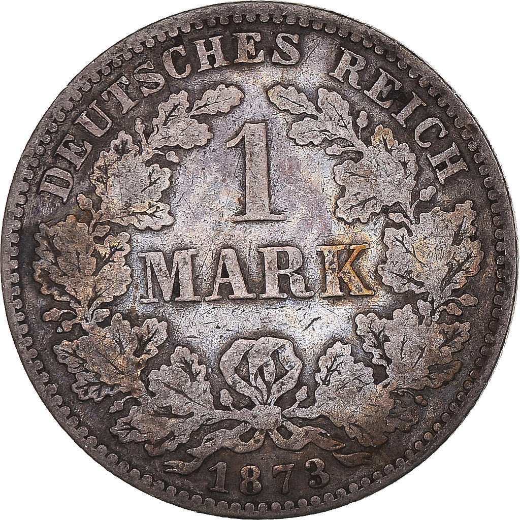 Coin, GERMANY - EMPIRE, Wilhelm I, Mark, 1873, Berlin, VF(20-25), Silver, KM:7