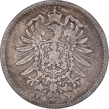 Coin, GERMANY - EMPIRE, Wilhelm I, Mark, 1874, Stuttgart, VF(20-25), Silver