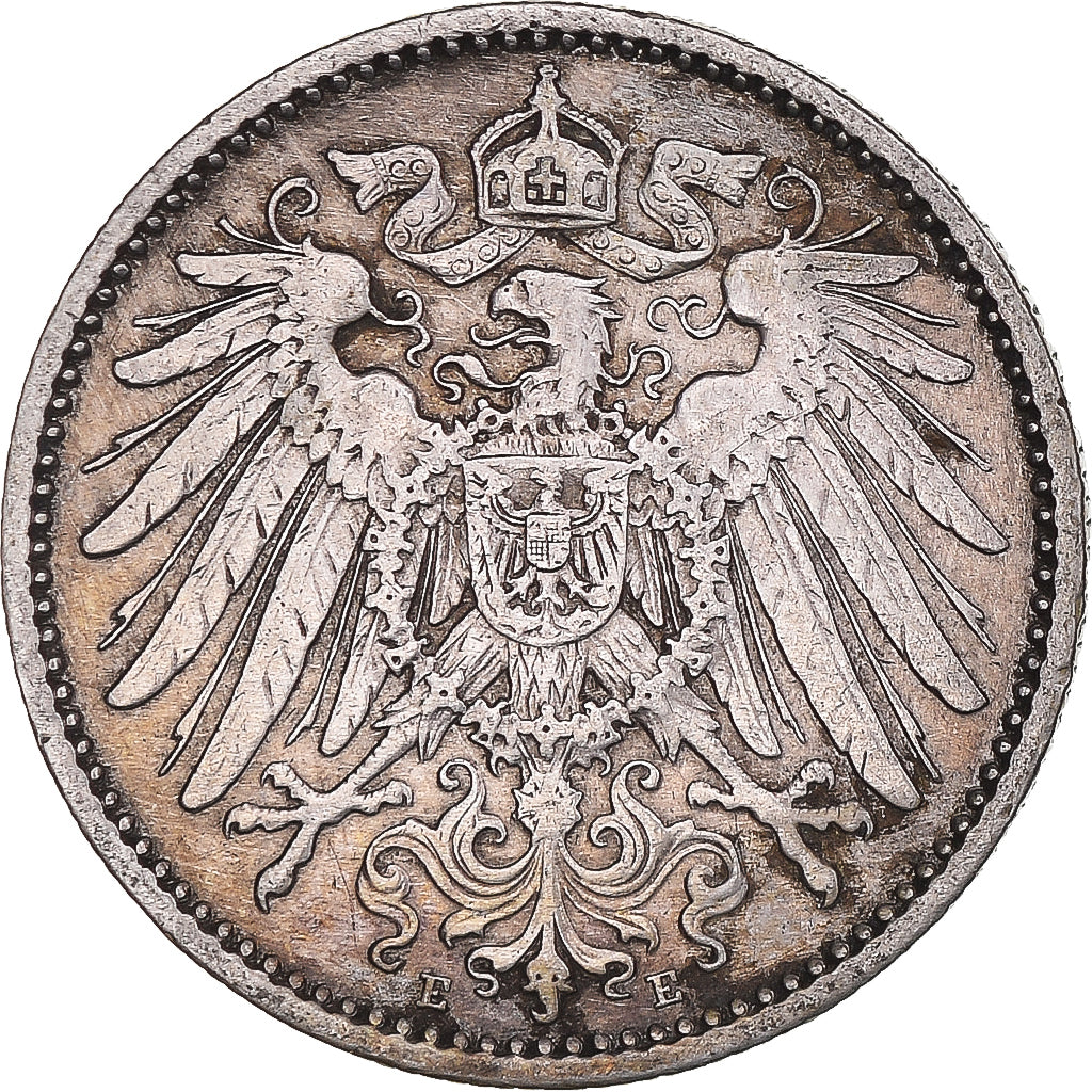 Moeda, ALEMANHA - IMPÉRIO, Wilhelm II, Mark, 1906, Muldenhütten, AU(50-53)