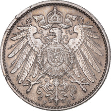 Coin, GERMANY - EMPIRE, Wilhelm II, Mark, 1914, Stuttgart, EF(40-45), Silver