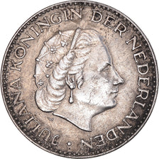 Coin, Netherlands, Juliana, Gulden, 1954, EF(40-45), Silver, KM:184
