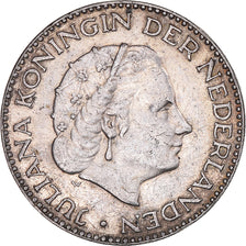 Coin, Netherlands, Gulden, 1955, AU(50-53), Silver